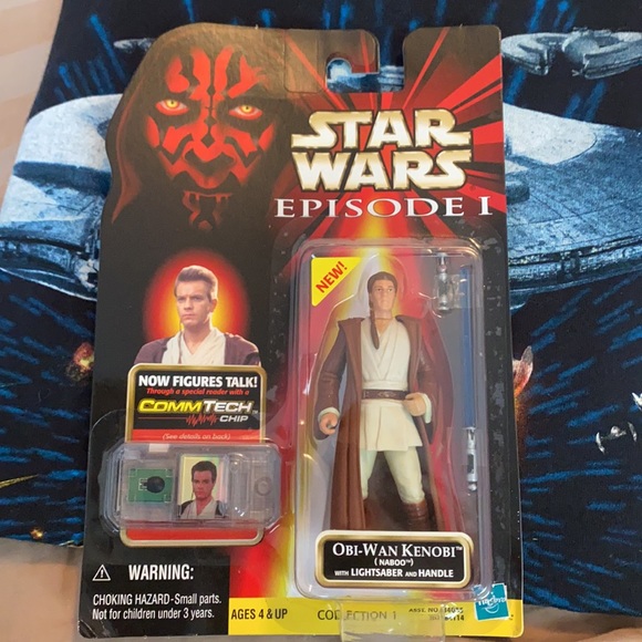 1999 STAR WARS EPISODE 1 bundle hat,shirt,figure!! - Picture 6 of 14